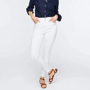 JCREW Curvy Toothpick White Jeans Skinny High Rise  36 (Size 22)